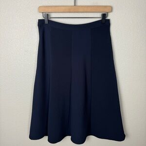 Reiss Womens Navy Blue Textured Skirt